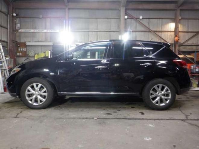 ムラーノ2.5 250XV FOUR 4WD　本州仕入・後期型・メーカーナビ・TV・Bカメラ・サイドカメラ・B/T・革シート・インテリキー・プッシュスタート・ETC・前席パワーシート・クルコン・HID・シートヒーター・フォグランプ・BOSEサウンド 2500