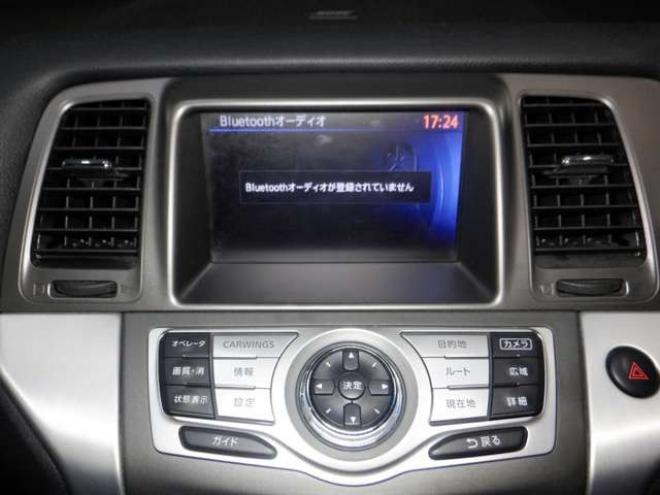 ムラーノ2.5 250XV FOUR 4WD　本州仕入・後期型・メーカーナビ・TV・Bカメラ・サイドカメラ・B/T・革シート・インテリキー・プッシュスタート・ETC・前席パワーシート・クルコン・HID・シートヒーター・フォグランプ・BOSEサウンド 2500