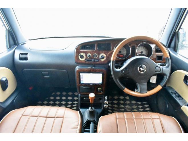 ミラジーノ４ＷＤ　本州仕入　５ＭＴ　後期・最終型　チョコブラウンシートカバー　フェンダーミラー