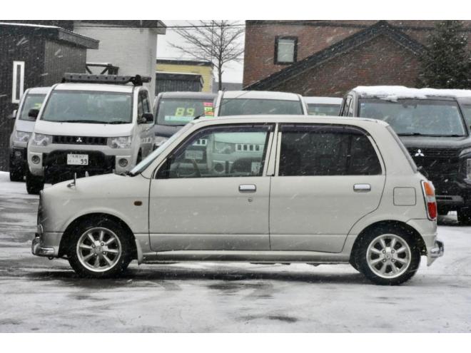 ミラジーノ４ＷＤ　本州仕入　５ＭＴ　後期・最終型　チョコブラウンシートカバー　フェンダーミラー