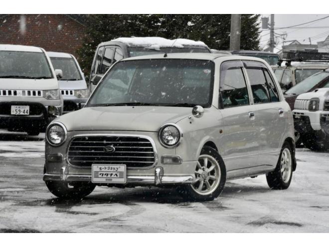 ミラジーノ４ＷＤ　本州仕入　５ＭＴ　後期・最終型　チョコブラウンシートカバー　フェンダーミラー