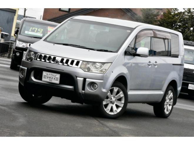 デリカD:5　4WD　Gナビ　本州仕入　ロックフォードサウンド　新品フロントガード　夏冬タイヤ付き