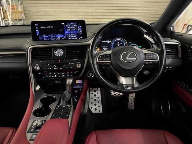 レクサスＲＸ４５０ｈ　Ｆスポーツ　本州仕入　寒冷地仕様　禁煙車　電動サンルーフ　純正２０インチＡＷ　社外１８ＡＷ＋スタッドレスタイヤ付　純正レザーシート　純正ナビ　地デジ　Ｂｌｕｅｔｏｏｔｈ　シートヒーター＆クーラー　前後ドラレコ 4WD 3500 5Dr