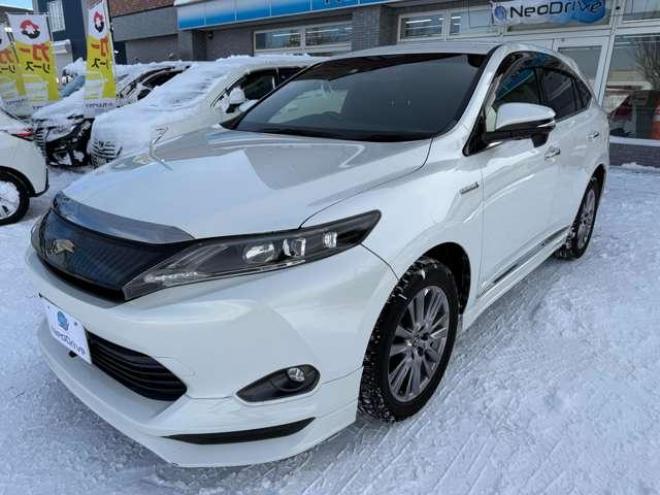 ハリアーハイブリッド2.5ハイブリッドE-Fourプレミアム 4WD ローンが不安な方＜優遇ローン＞  本州仕入　フルエアロ　SDナビTV　バックカメラ　4WD 