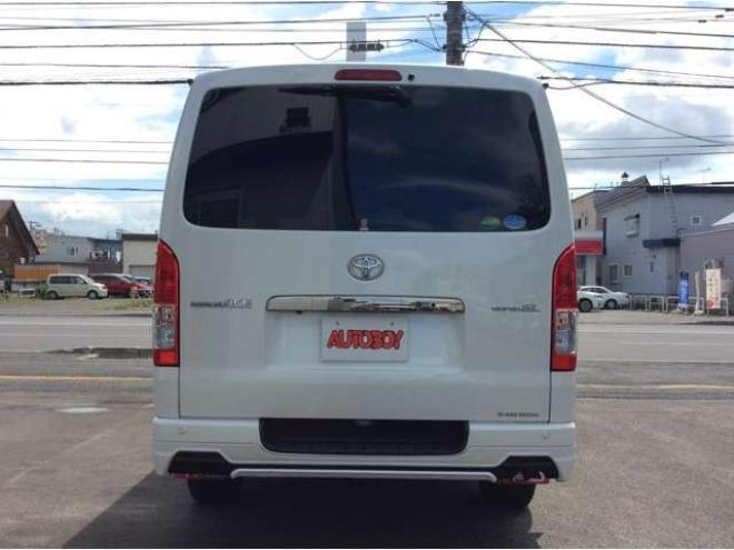 レジアスエース2.8 スーパーGL ダークプライムII ロングボディ ディーゼルターボ 4WD　バン　TRDバンパー&アルパインBIG-X11型　リアヒーター&クーラー　プッシュスタート　スマートキー　　両側スライドドア　ドラレコ　ETC　車線逸脱防止　横滑り防止装置　電動格納ミラー　ベッドキッド 2800