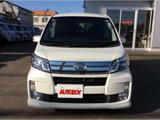 ムーヴカスタム RS SA 4WD　プッシュスタート　スマートキー　エンスタ　本革巻きステアリング　電動格納ミラー　フロントフォグ　ETC　横滑り防止　衝突被害軽減　アイドリングストップ　純正ナビ　フルセグTV　HDMI入出力対応　Bluetooth 660