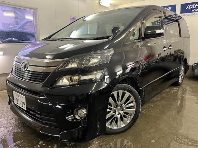 ヴェルファイア２．４Ｚ　ゴールデンアイズ　後期型　寒冷地仕様　禁煙車　両側パワースライドドア　パワーバックドア　純正ハーフレザーシート　純正１８インチＡＷ　社外１６ＡＷ＋スタッドレスタイヤ付　フロントガラス熱線　クルーズコントロール　ＥＴＣ 4WD 2400 5Dr