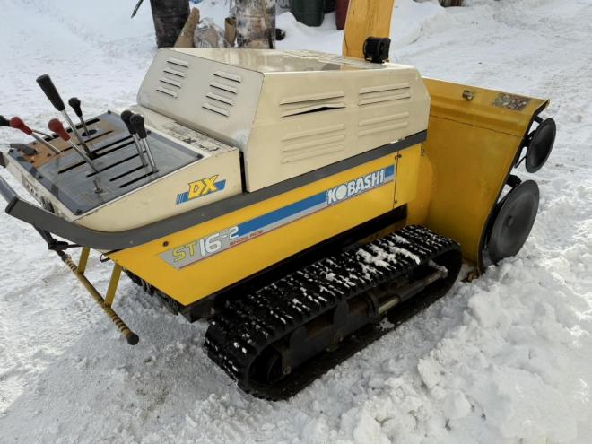 除雪機コバシ ST16-2 16馬力中型ディーゼル エンジン始動良好