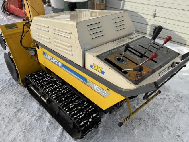 除雪機コバシ ST16-2 16馬力中型ディーゼル エンジン始動良好