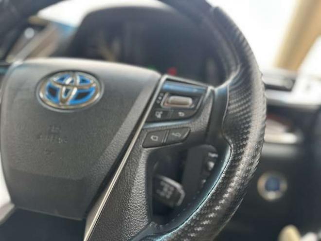 ヴェルファイアハイブリッド 2.5 V E-Four 4WD　社外アルミ　オートミラー　ETC　ドライブレコーダー　ローダウン　ワンオーナー　両側電動スライドドア　パワステ　パワーウィンドウ　ベージュ革シート　純正ナビ　バックカメラ　ABS　キーレスエントリー 2500