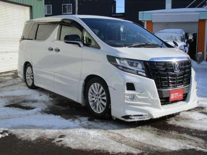 アルファード3.5 SA 4WD　TRDエアロ クリスタルアイLEDテール ダウンサス レザー調シートカバー アルパインナビ フリップダウン スピーカー  デジタルインナーミラー シュタイナー20インチ シーケンシャルウィンカー 3500