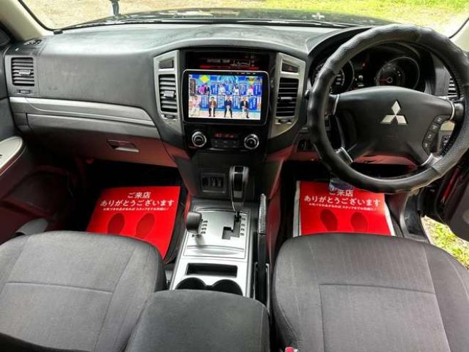 パジェロ3.2 ロング エクシード ディーゼルターボ 4WD　ワンオーナー　PS　PW　社外ナビ　社外アルミ　ABS　キーレス　バックカメラ　リフトアップ　シートヒーター　ルーテント 3200