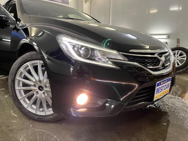 マークX２５０Ｇ　Ｆｏｕｒ　ワンオーナー　寒冷地仕様　禁煙車　社外１８インチＡＷ　社外１６ＡＷ＋スタッドレスタイヤ付　純正ＳＤナビ　地デジ　Ｂｌｕｅｔｏｏｔｈオーディオ　バックカメラ　ドライブレコーダー　ビルトインＥＴＣ 4WD 24500 4Dr