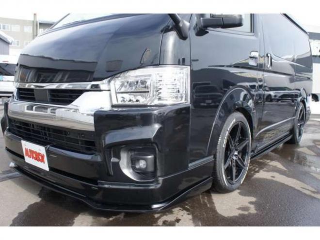 ハイエース2.7 GL ロング ファインテックツアラー 4WD　415COBRA　ファントムヘッドライトシステム&フェイスリフトキット&F/S/R/ルーフスポ/ボンネット/プレステージテールランプ&バッドラッカーHP-6プレミアムフォージッド18インチAW　TOYO　H30　225/50R18 2700