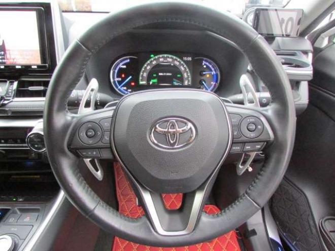 RAV-42.5 ハイブリッド G E-Four 4WD　ヒッチメンバー/パワーバックドア/アップサス/モデリスタエアロ/サンルーフ/ビルトインETC/シートヒーター/ステアリングヒーター/フルセグTV/バックカメラ/サイドカメラ/ 2500