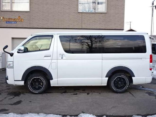 ハイエースバン2.8 スーパーGL ロング ディーゼルターボ 4WD　本州車　4WD　プッシュスタート　スマートキー　オートマチックハイビーム　ETC　MID　GRCIA　WHEEL　バックカメラ　リヤヒーター　リヤエアコン　AC100V 2800
