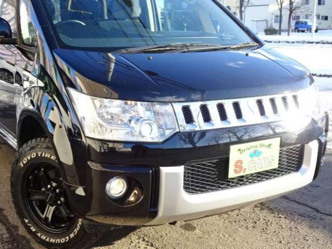 デリカD：5 2.4 G パワーパッケージ 4WD　本州車　ワンオーナー　オープンカントリーマッドタイヤ　両側パワースライドドア　ALPINE製ナビ　地デジ　10.2インチALPINE製フリップダウンモニター　バックカメラ　純正HID　スマートキー　ASC　ETC　クルコン 2400