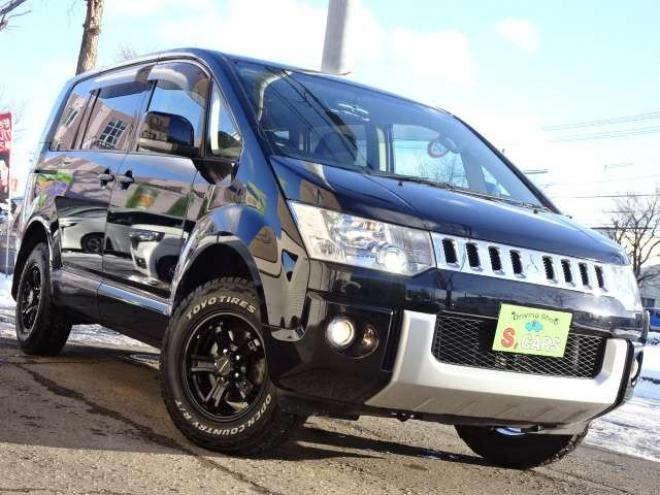 デリカD：5 2.4 G パワーパッケージ 4WD　本州車　ワンオーナー　オープンカントリーマッドタイヤ　両側パワースライドドア　ALPINE製ナビ　地デジ　10.2インチALPINE製フリップダウンモニター　バックカメラ　純正HID　スマートキー　ASC　ETC　クルコン 2400