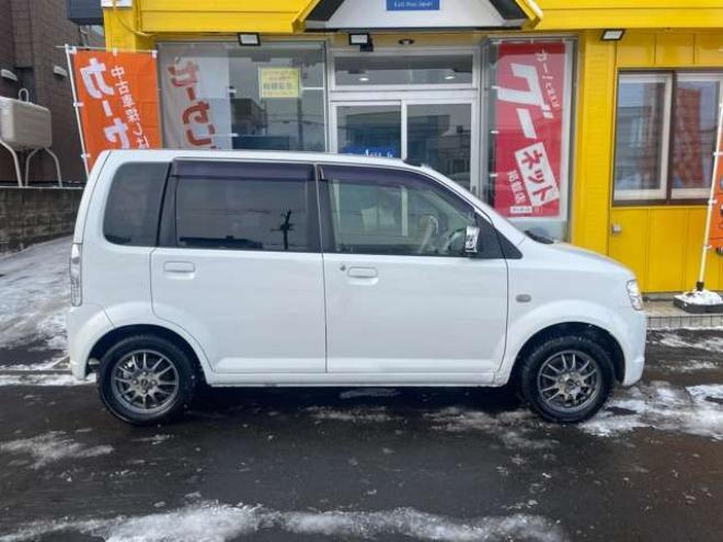 eKワゴンMX 4WD　1年走行距離無制限保証付/4速AT/ナビ/冬タイヤ装着/アルミホイール付き夏タイヤ付き/エンジンスターター/キーレス/シートヒーター/シートカバー/車検整備2年付き/法定整備/修復歴無し 660