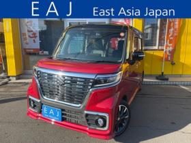 スペーシア　カスタム ハイブリッド XSターボ 4WD　1年走行距離無制限保証/Bluetooth/ナビ・フルセグTV/全方位カメラ/両側パワースライドドア/エンジンスターター/ETC/コーナーセンサー/シートヒーター/ミラーヒーター/夏冬タイヤ付き/ワンオーナー/修復歴無し 660