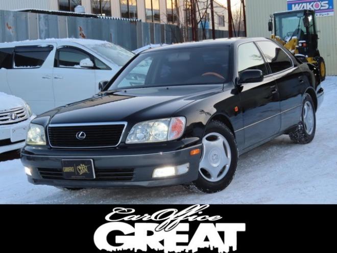 レクサスLS 400　サンルーフ・レザーシート・ウッドコンビ・純正ホイール・VRX3スタッドレス・ETC 2WD 4000
