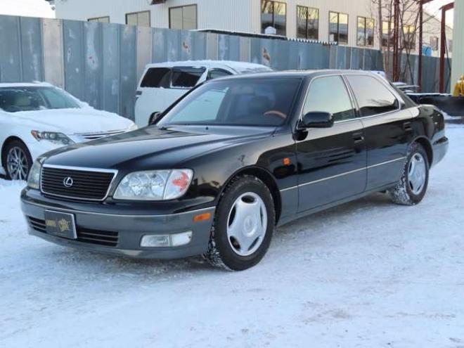 レクサスLS 400　サンルーフ・レザーシート・ウッドコンビ・純正ホイール・VRX3スタッドレス・ETC 2WD 4000