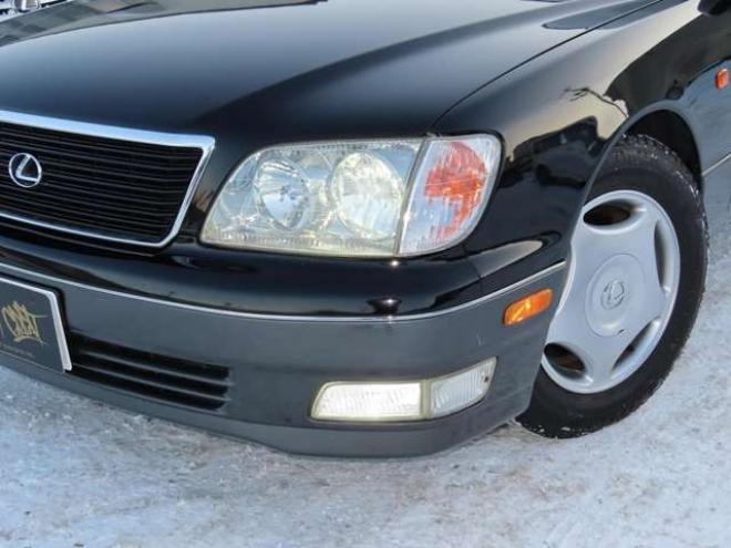 レクサスLS 400　サンルーフ・レザーシート・ウッドコンビ・純正ホイール・VRX3スタッドレス・ETC 2WD 4000