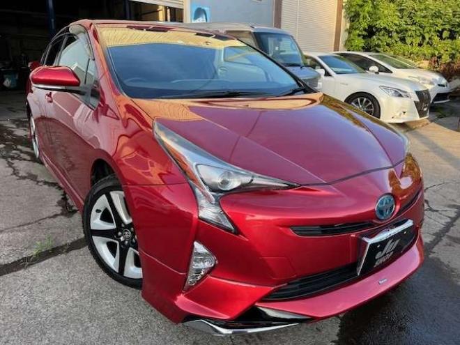 プリウス1.8 S ツーリングセレクション E-Four 4WD　フルエアロ・純正9インチナビ・Sセンス 1800