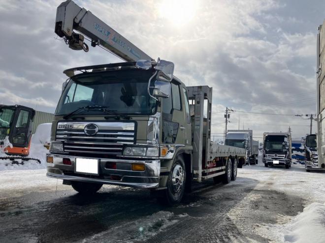 レンジャー中古　ワイド3軸低床 増t 3段ラジコンセルフクレーン　大型トラック