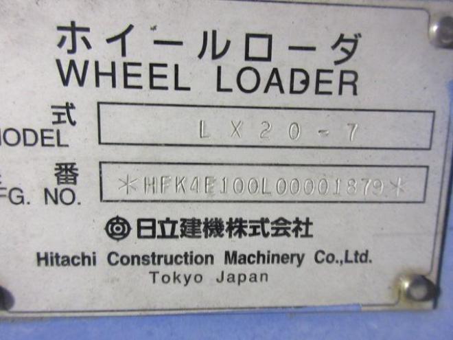 ホイールローダ日立LX20-7 2Dr
