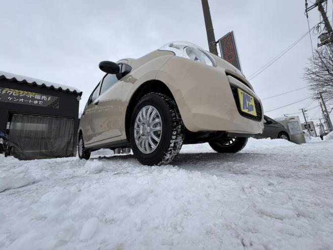 アルトALTO 4WD F 禁煙車　管理車両　寒冷地　４速オートマキーレス　アルミホイル　新品スタットレスタイヤ　DVDデスプレイオーディオ　キーレス　2検　エンジンオイル交換・オイルエレメント交換　エンスタ 4WD 660 5Dr