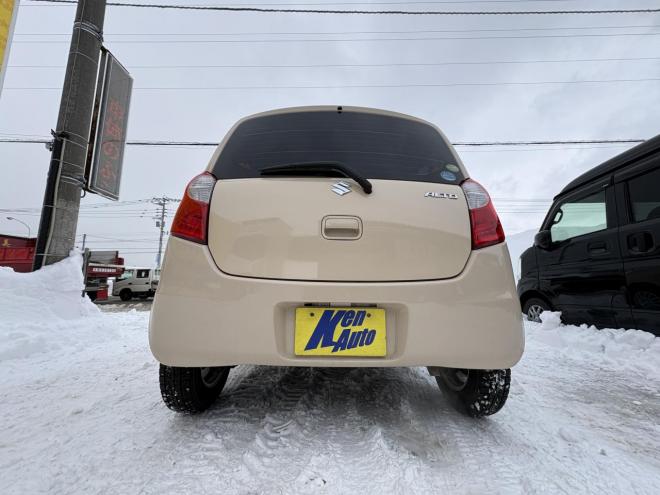 アルトALTO 4WD F 禁煙車　管理車両　寒冷地　４速オートマキーレス　アルミホイル　新品スタットレスタイヤ　DVDデスプレイオーディオ　キーレス　2検　エンジンオイル交換・オイルエレメント交換　エンスタ 4WD 660 5Dr