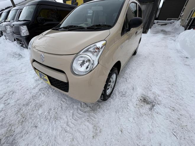 アルトALTO 4WD F 禁煙車　管理車両　寒冷地　４速オートマキーレス　アルミホイル　新品スタットレスタイヤ　DVDデスプレイオーディオ　キーレス　2検　エンジンオイル交換・オイルエレメント交換　エンスタ 4WD 660 5Dr