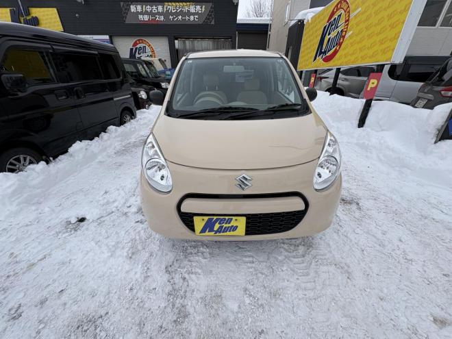 アルトALTO 4WD F 禁煙車　管理車両　寒冷地　４速オートマキーレス　アルミホイル　新品スタットレスタイヤ　DVDデスプレイオーディオ　キーレス　2検　エンジンオイル交換・オイルエレメント交換　エンスタ 4WD 660 5Dr