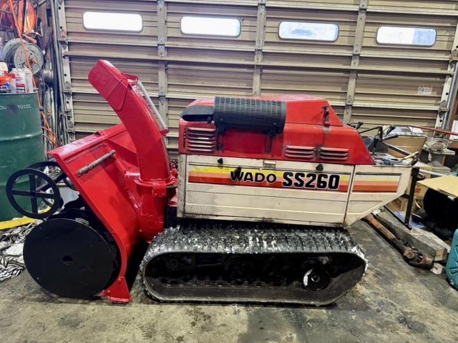 除雪機ワドー SS260 26馬力大型ディーゼル ショートシューター ハウス除雪に