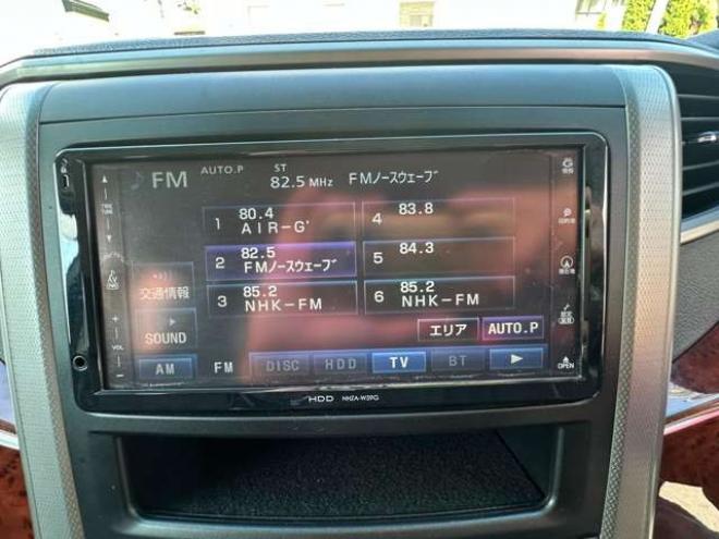 ヴェルファイア2.4 Z プラチナセレクション 4WD　両側パワースライドドア　HDDナビ　フルセグTV　バックモニター　プッシュスタート　横滑り防止装置　コーナーセンサー　パワーバックドア　純正アルミホイール　純正エンンジンスターター 2400