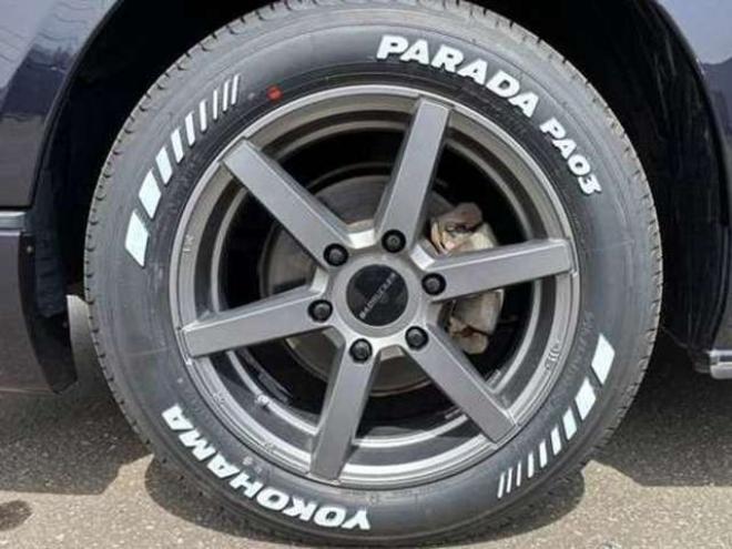 レジアスエース2.8 スーパーGL ダークプライムII ロングボディ ディーゼルターボ 4WD　415COBRA　S-6ボンネット&クリーンルック3Fリップ&ステージ2ルーフスポイラー&バッドラッカーSD-6　17インチAW　ヨコハマPARADA215/60R17　両側パワースライドドア　ETC　社外コンソールBOX 2800