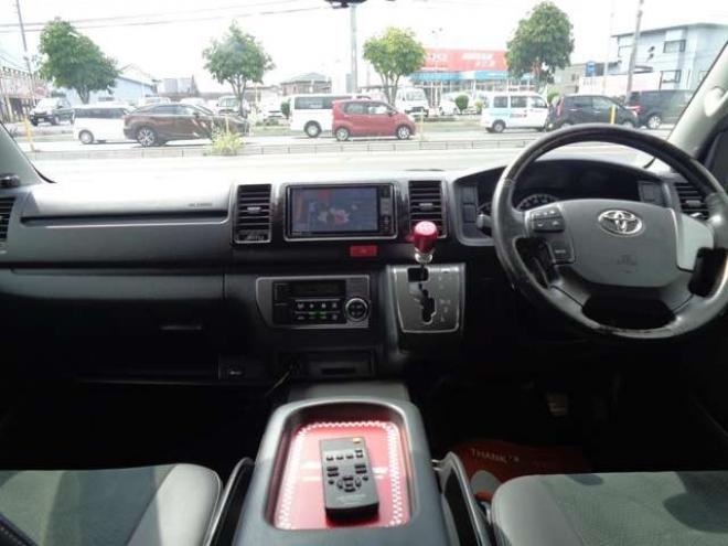 ハイエースバン3.0 スーパーGL ダークプライム ロングボディ ディーゼルターボ 4WD　ワンオーナー　令和6年タイミングベルト交換済　社外ナビ　スマートキー　バックカメラ　フロント・サイドカメラ　バッドラッカー17インチアルミホイール　バッドフェイスボンネット 3000