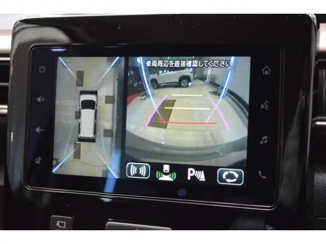 ワゴンRカスタムZ ハイブリッド ZT 4WD　ワンオーナー車ハイブリッド4WDターボスズキコネクト対応通信機装着車セーフティサポート搭載パドルシフトアイドリングストップ全方位モニター付ディスプレイオーディオLEDアダプティブクルーズコントロール 660