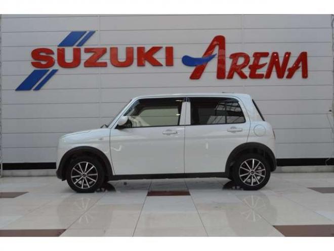 ラパンL 4WD　ワンオーナー車エネチャージ4WDアイドリングストップセーフティサポート搭載レーダーブレーキサポート誤発信抑制機能横滑り防止装置CDシートヒーター社外アルミホイル 660