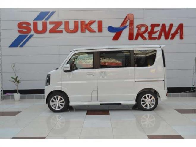 エブリィワゴン PZターボスペシャル 4WD　ワンオーナー車4WDターボセーフティサポート搭載アイドリングストップ横滑り防止装置7インチワイドナビTVバックカメラ両側オートスライドドアオートステップリアパーキングセンサーハイビームアシストLED 660