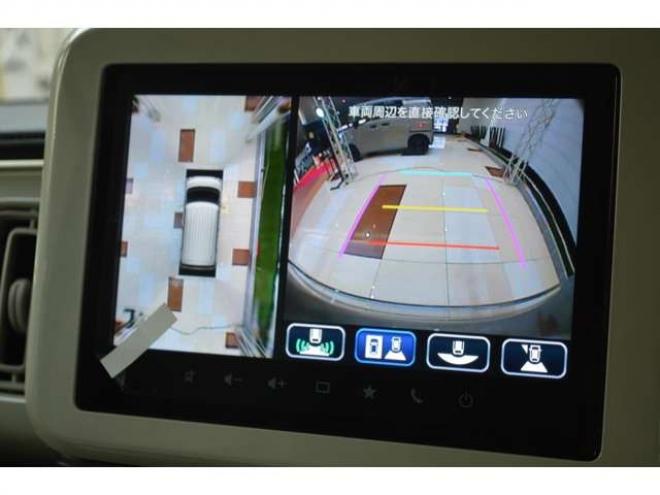 ワゴンRスマイルハイブリッド X 4WD　クリームコーデセーフティサポートスズキコネクト対応9インチ全方位ナビLEDハイブリット4WDセーフティサポート搭載アイドリングストップハイビームアシストLEDライト両側オートスライドドアパーキングセンサー 登録済未使用車 660