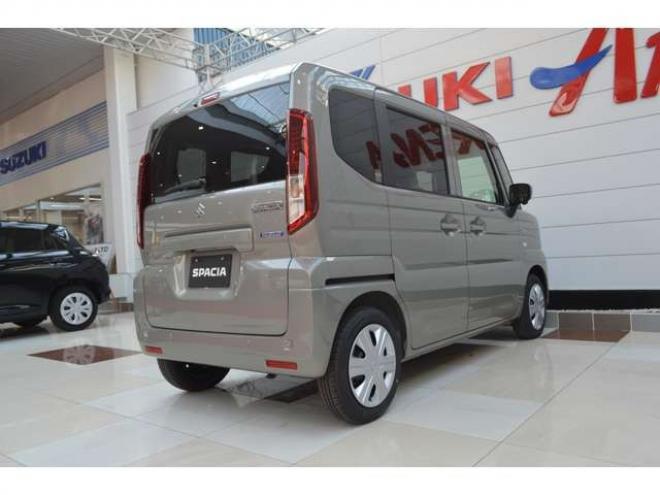 スペーシアハイブリッド X 4WD　全方位モニタ-ナビセーフティSコネクト対応ハイブリット4WDセーフティサポート搭載アイドリングストップ横滑り防止装置ハイビームアシストLEDライト両側オートスライドドアパーキングセンサー 登録済未使用車 660