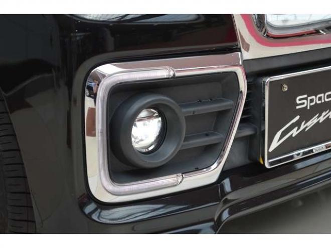 スペーシアカスタム ハイブリッド XS 4WD　ワンオーナー車ハイブリッド4WDセーフティサポート搭載デュアルセンサーブレーキサポート後退時ブレーキサポート7インチワイドナビTV両側オートスライドスライドドアLEDライト 660