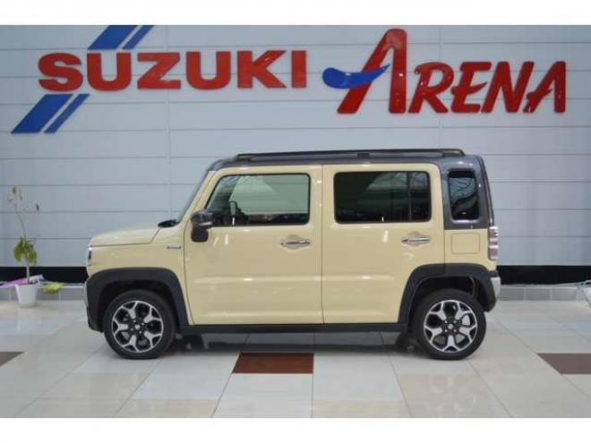 ハスラーJスタイル 4WD　ワンオーナー特別仕様車ハイブリッド4WDセーフティサポート搭載横滑り全方位モニター付9インチナビTVバックカメラ横滑り防止装置ハイビームアシストLEDビルトインETC 660
