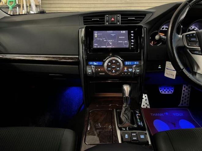 マークX２５０G　Ｆｏｕｒ　本州仕入　寒冷地仕様　禁煙車　ＴＥＩＮ車高調　トヨタセーフティセンス　ＷＯＲＫエモーション１９インチＡＷ　社外１６ＡＷ＋スタッドレスタイヤ付　純正ナビ　地デジ　Ｂｌｕｅｔｏｏｔｈ　バックカメラ 4WD 2500 4Dr