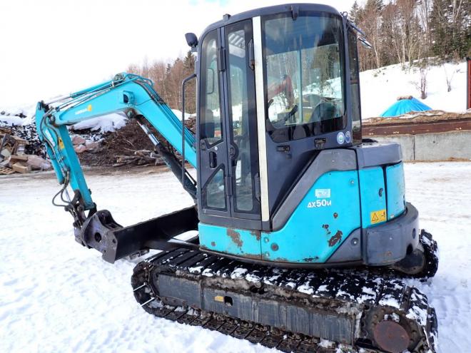 バックホーAX50U-4　回転グラップル付　恵庭ヤード