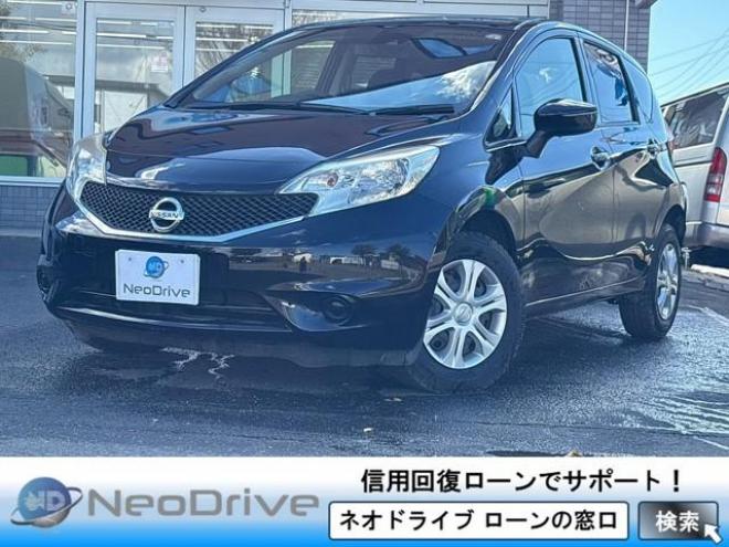 ノート1.2X FOUR Vセレクション+セーフティ 4WD　ローンが不安な方＜優遇ローン＞本州仕入　エマージェンシーブレーキ　社外ナビ 4WD