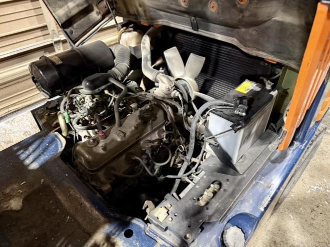 フォークリフトトヨタ 5FGL25 2.5トン ガソリン ヒンジ付き 毎年点検済