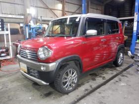 ハスラー　JスタイルIII 4WD　ナビ・TV・B/T・後期型・前席シートヒーター・スマートキー・プッシュスタート・HID・ETC・LEDフォグランプ・アイドリングストップ・オートライト・衝突軽減・ルーフレール・DVD再生・ミラーヒーター 660